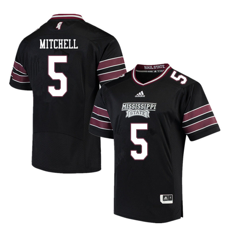 Men #5 Osirus Mitchell Mississippi State Bulldogs College Football Jerseys Sale-Black